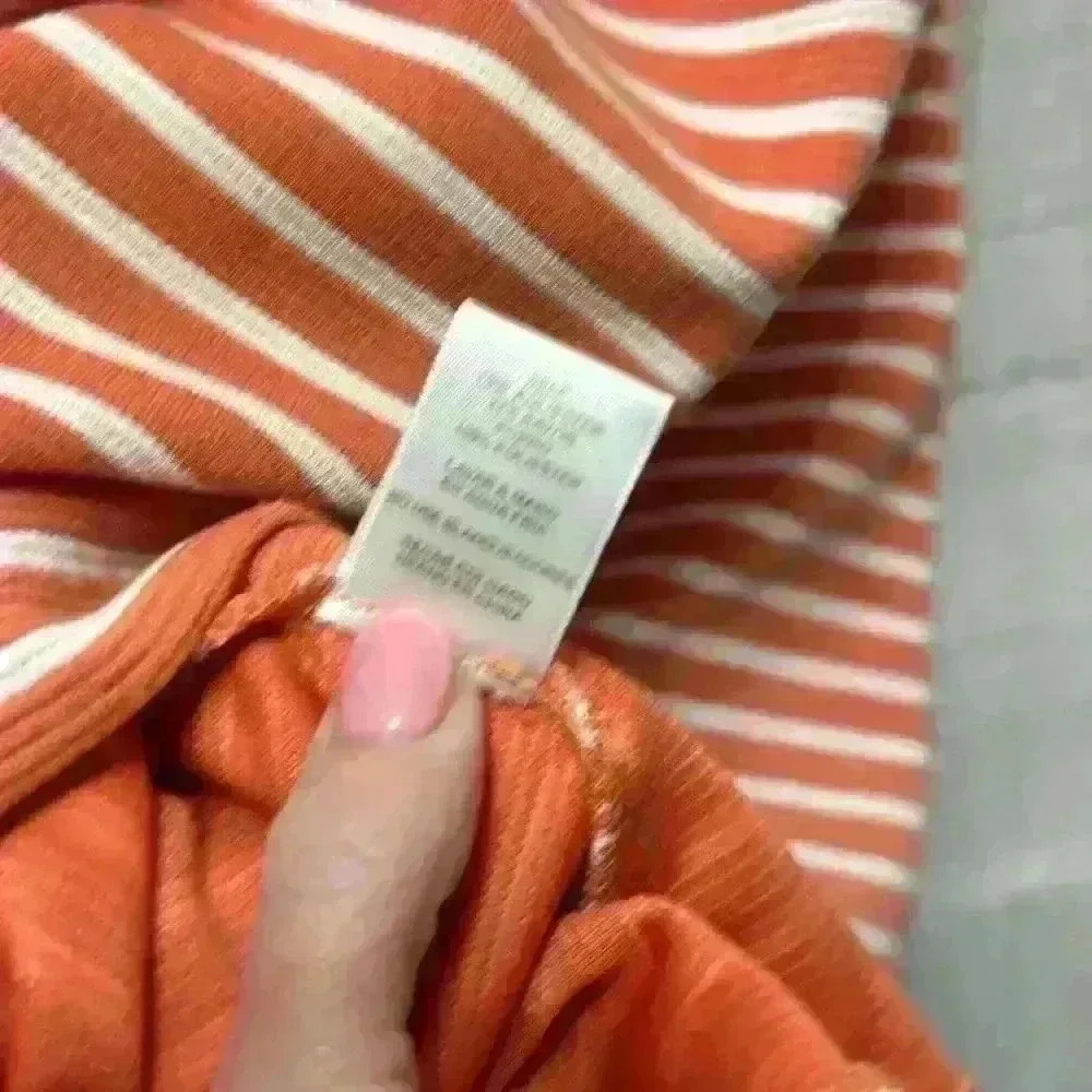 Sunday in Brooklyn Anthropologie orange White Dress Small Item# 9R - Picture 9 of 9